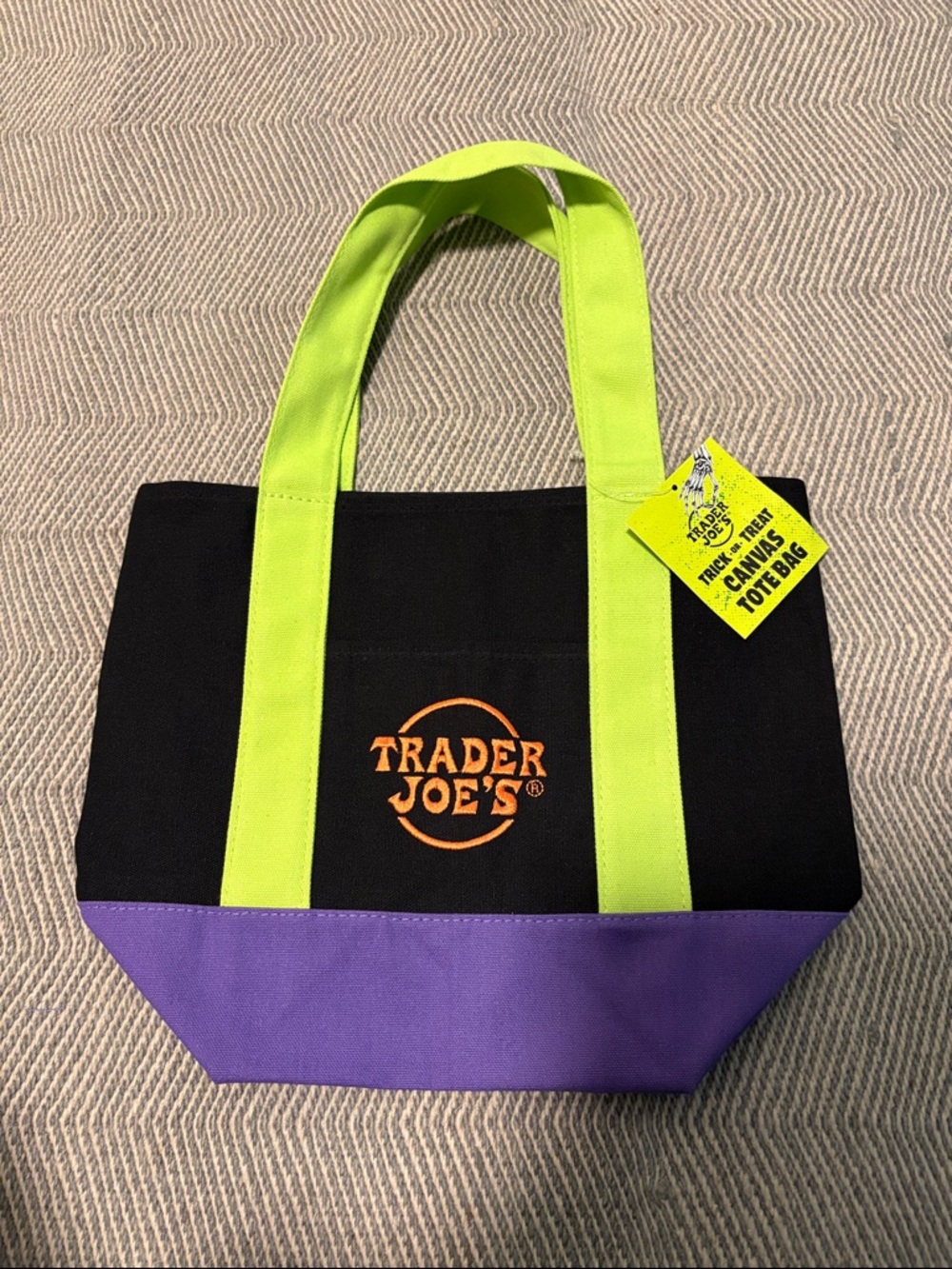 Trader Joe’s trick or treat canvas tote